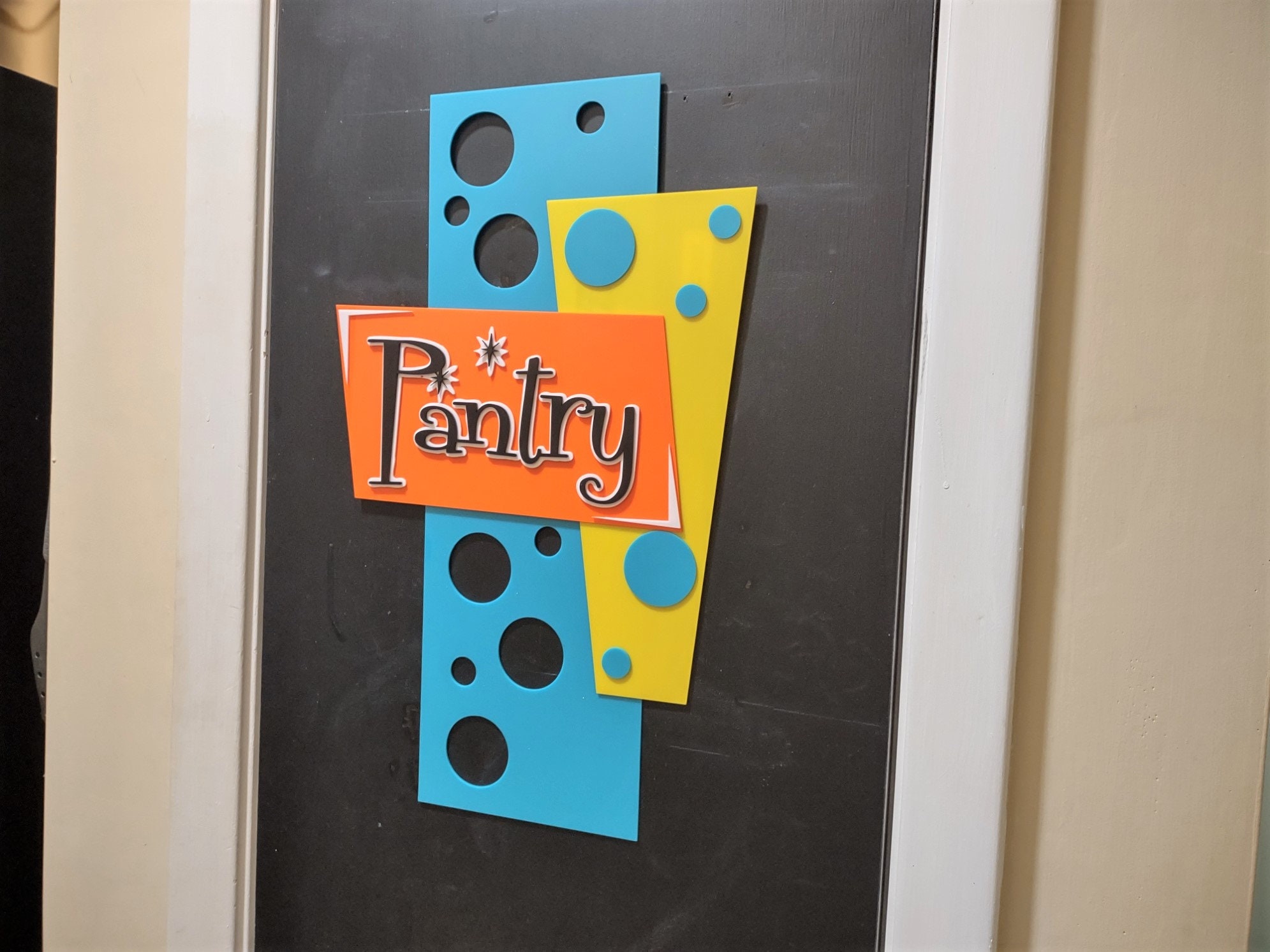 Mid-century Googie Acrylic Sign: Retro Atomic Age Wall Decor - Etsy