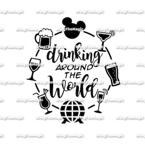 SVG、飲酒、世界中、マッチング、カップル、Tシャツデザイン、休暇、独身、独身パーティー