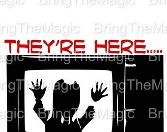 Halloween, pacote de 2 designs, filme de terror, Poltergeist, CarolAnn, design de camiseta, SVG, decalque, svg, dxf, png, pdf