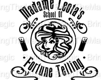 Escola de adivinhação, design de camisetas, Halloween, SVG, decalque, PNG