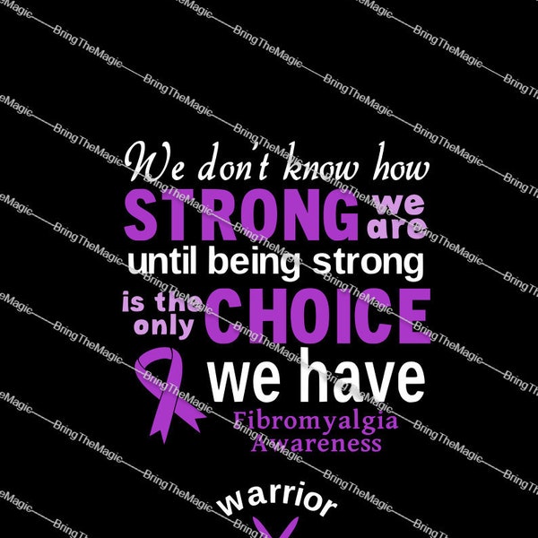 Fibromyalgia Awareness SVG Design, 2 designs, front and back, Fibro warrior, strength, support, family, matching tshirt, ribbon, png cricut