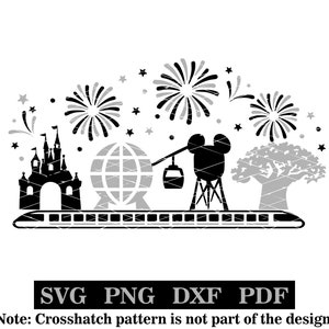 Ícones de parques, svg-png-pdf-dxf, design de camisetas