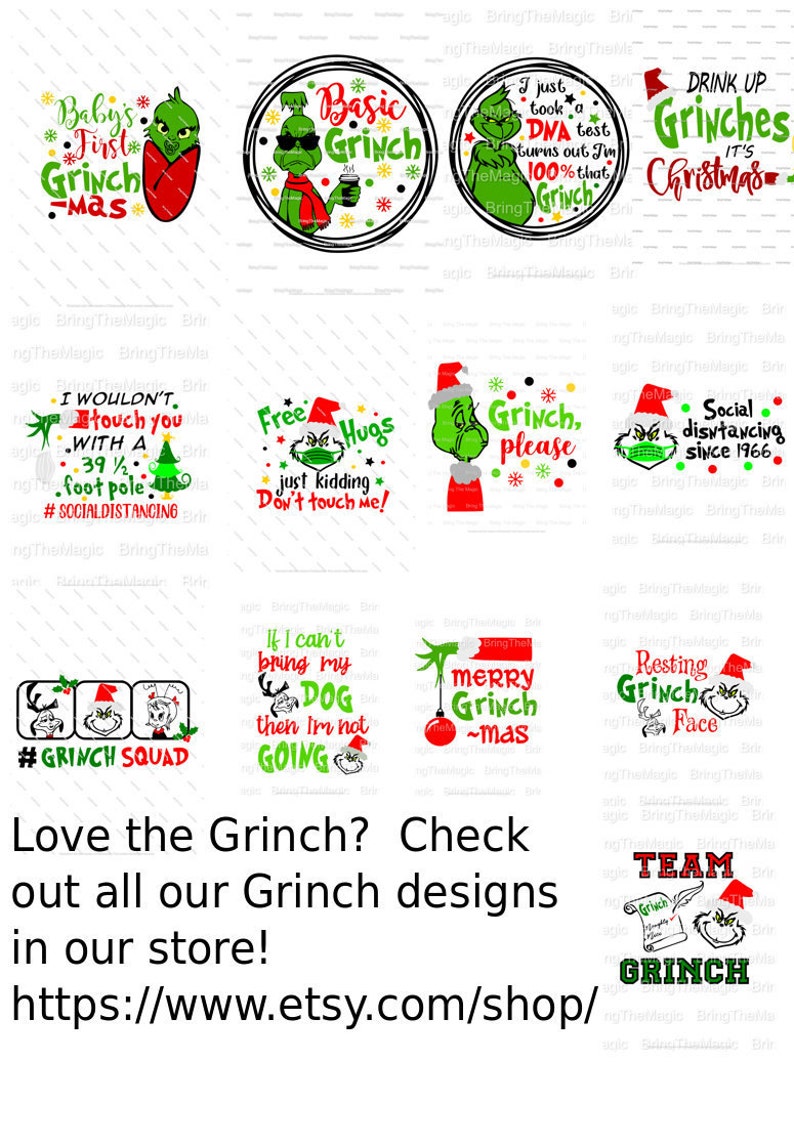 Download Grinch If I Can't Bring My Dog Svg Christmas Shirt | Etsy