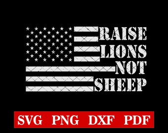 Patriotic Lion T-Shirt Raise Strong Kids Shirt Patriotic T-Shirt Raise Lions Not Sheep T-Shirt America G-15062103 America Flag T-Shirt