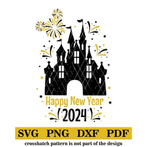 Bonne année 2024, svg-png-dxf-pdf