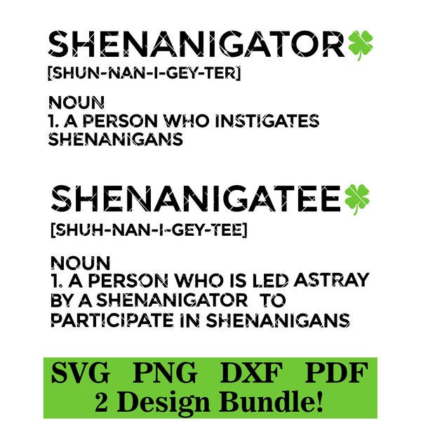 Shenanigan Definition Svg Etsy Canada