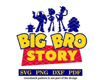 História do Big Bro, svg-png-pdf-dxf