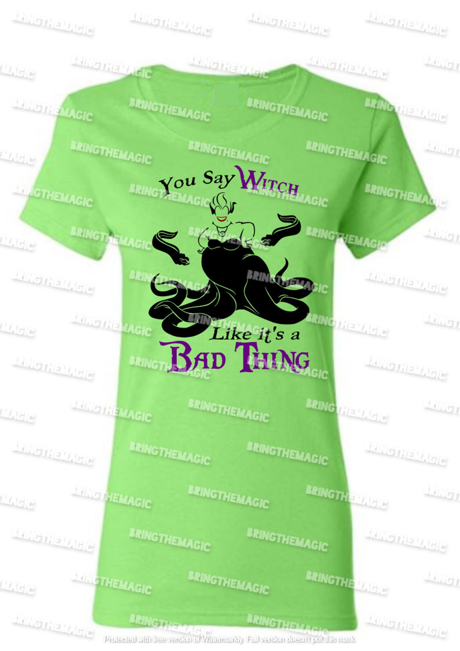 Download Disney Ursula SVG tshirt design You Say Witch Like It's | Etsy