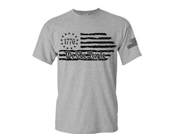 We The People, 1776 Flag, SVG, Tshirt design, png, pdf, dxf.  Simple and easy to use!