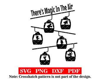 Há magia no ar, svg-png-pdf-dxf, design de camiseta