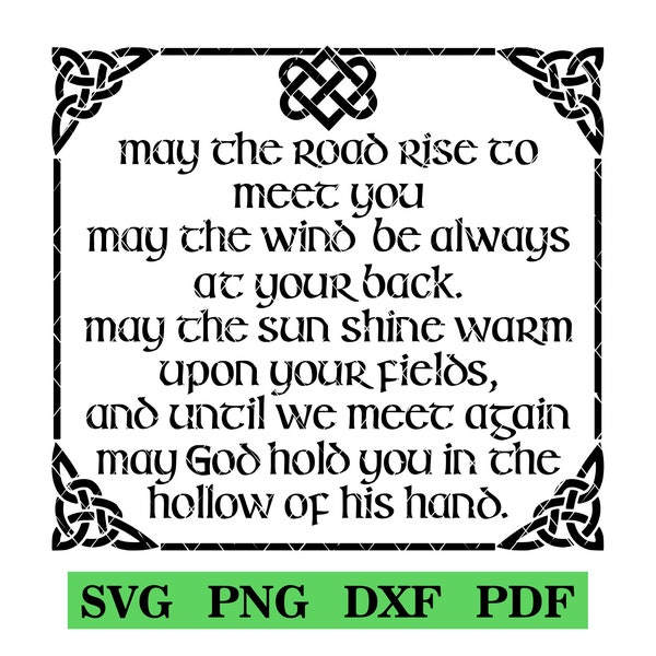 Irish Blessing, svg-png-pdf-dxf