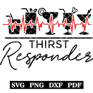 Thirst Responder, Barista, Design del cartello del bar, svg-png-pdf-dxf
