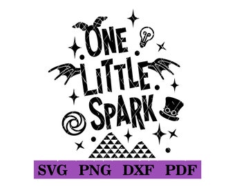 One Spark, cor sólida, design de camiseta DIY, svg-png-pdf-dxf