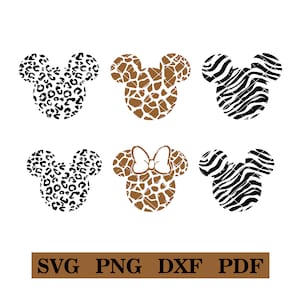 Animal Print, 2 Design Bundle!  DIY tshirt design, theme park vacation, svg-png-dxf-pdf
