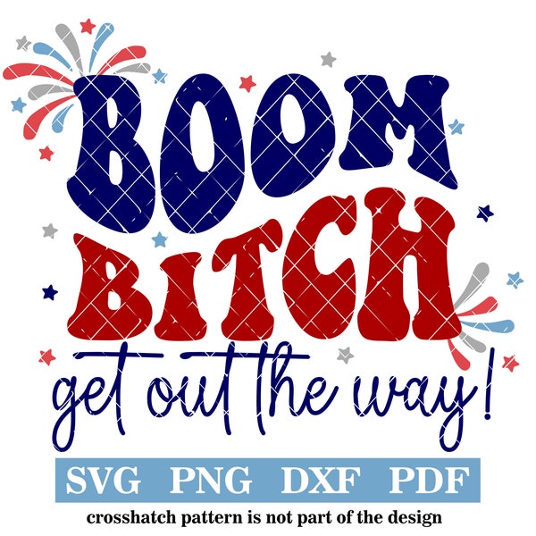 4th of July, Boom!, svg-png-pdf-dxf