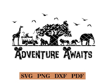 Adventure Awaits, Safari DIY Tshirt Design, svg-png-pdf-dxf