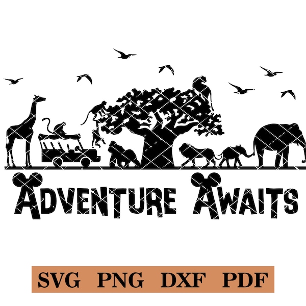 Adventure Awaits, Safari DIY Tshirt Design, svg-png-pdf-dxf