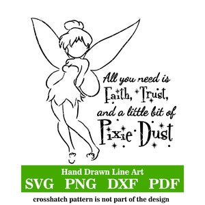 Geloof, Vertrouwen, Handgetekende Lijn Art, svg-png-pdf-dxf