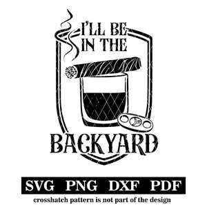 Bebida e charuto no quintal, svg-png-pdf-dxf