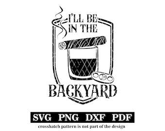 Bebida e charuto no quintal, svg-png-pdf-dxf