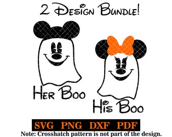 Fantasma de Halloween, seu amor, seu amor, pacote de 2 designs! svg-png-pdf-dxf