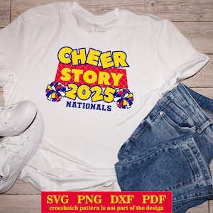Cheer 2025, camiseta DIY, svg-png-pdf-dxf, Cheer, Cheerleading, Nationals, Orlando, Competition, Team