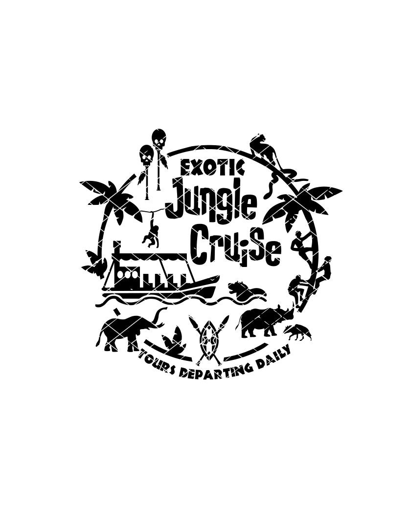 Exotic Cruise, Jungle, SVG, DIY tshirt design. svg-png-dxf-pdf