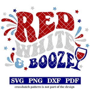 Rouge, blanc et alcool, 4 juillet, svg-png-pdf-dxf