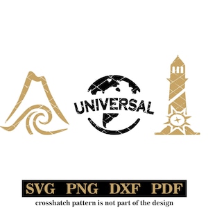 3 iconos de parques para proyectos de bricolaje, svg-png-pdf-dxf