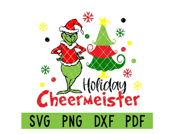 Holiday Cheermeister Xmas SVG Grinch Christmas Tshirt Design - Etsy Canada
