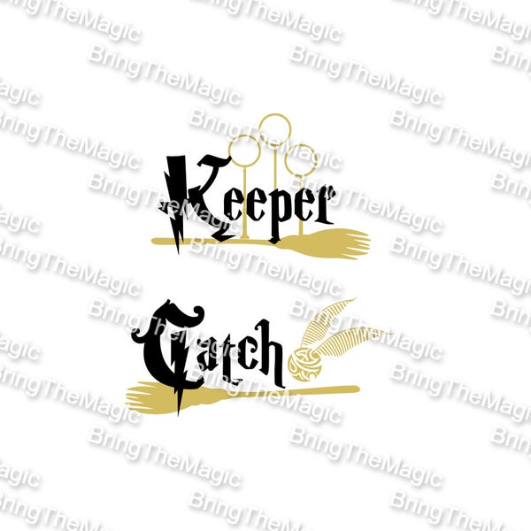 Thème Wizard, Catch, Keeper, SVG, design de tshirt, tshirt, Couples, matching,