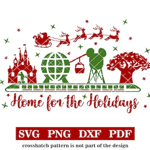 Home for the Holidays, DIY tshirt design, theme park vacation, svg-png-dxf-pdf