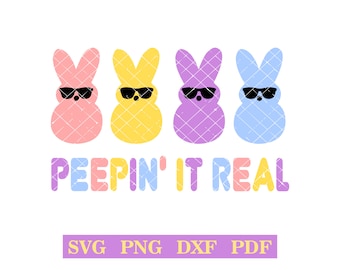Peepin' It Real, Páscoa Peep svg-png-pdf-dxf