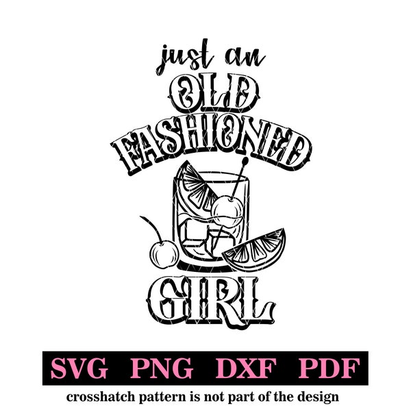 Old Fashioned Girl, svg-png-pdf-dxf