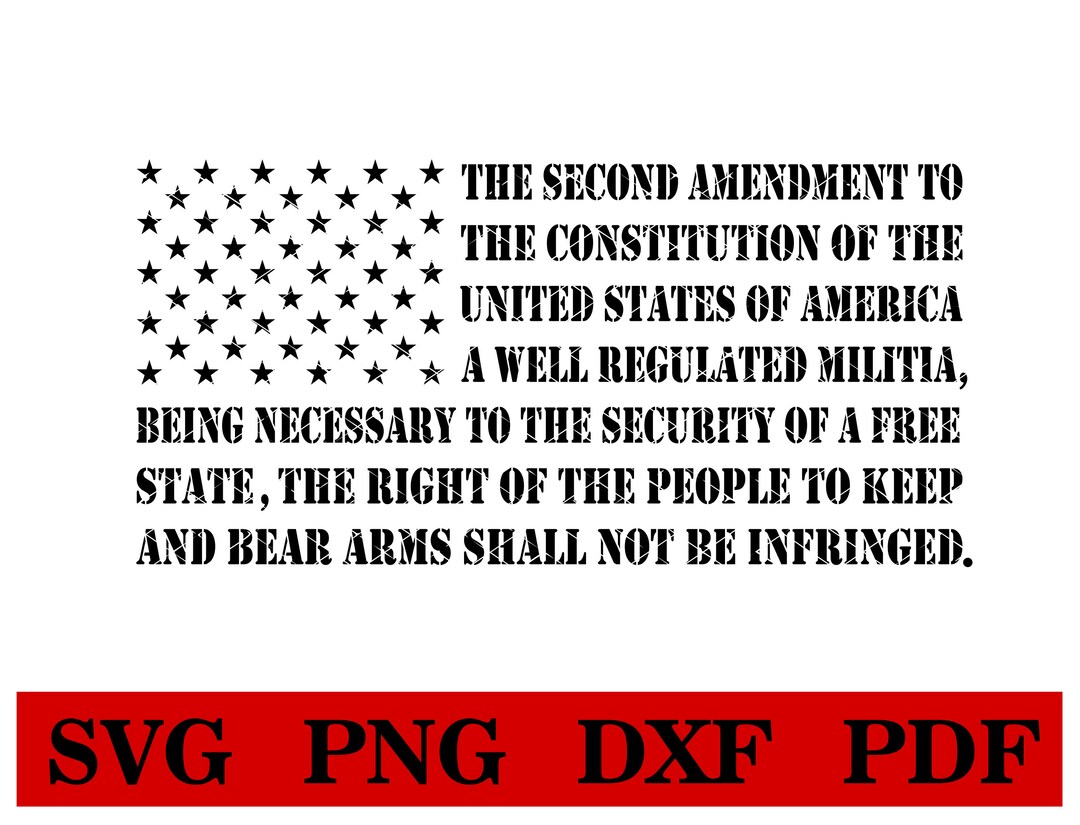 2nd Amendment Us Constitution American Flag Svg Tshirt Design Png