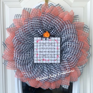 Everyday Wreath, All Season Wreath, Mesh Wreath, Mother&#39;s Day Wreath, Farmhouse Wreath, Front Door Wreath, Wreath, Front Door Decor