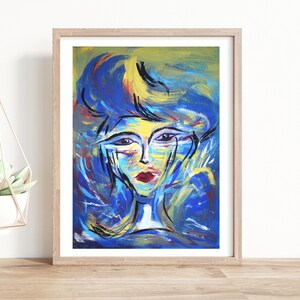 Giclée Print Of Women In Blue