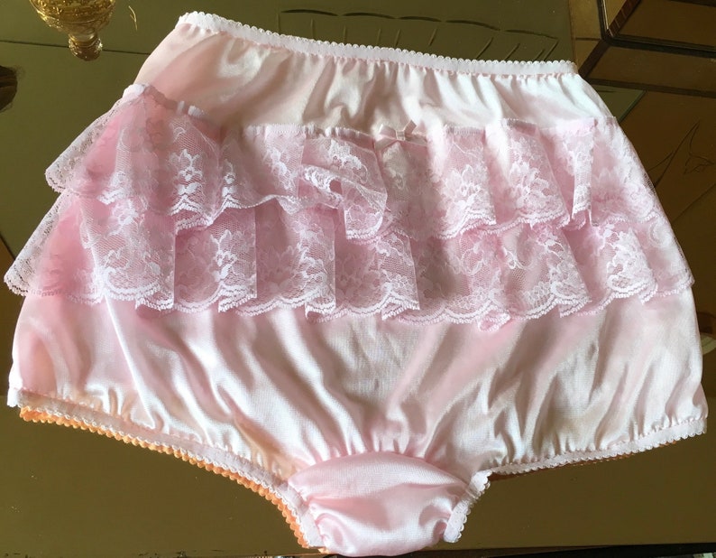 Vintage Look Retro Nylon Lace Panties Etsy