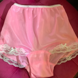 The Betty Panty Vintage Style Nylon Tricot High Waisted Hi-cut Leg Granny  Sissy Lolita Panties Made to Order -  Denmark