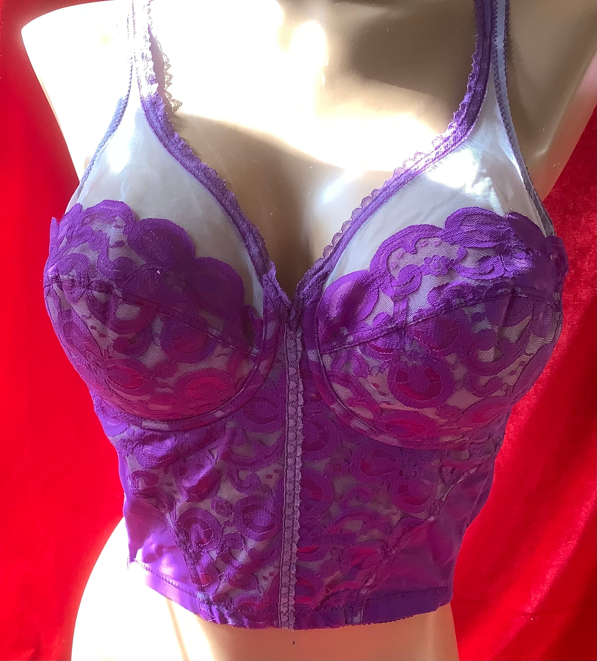 Purple Nylon Bra by Lovable Etsy
