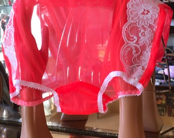Vintage style sheer   nylon  and lace panties