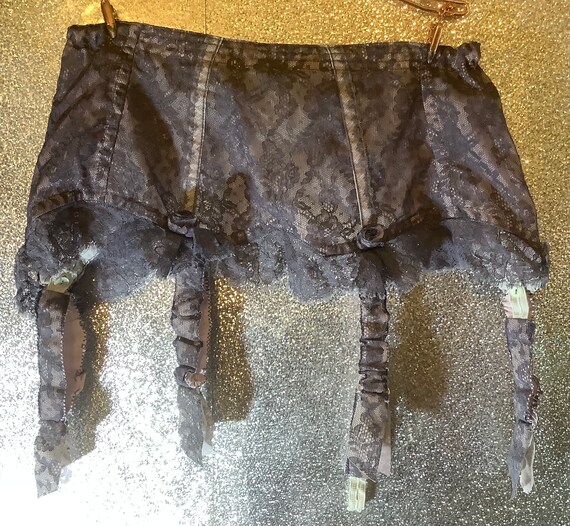 Vintage lace garter belt