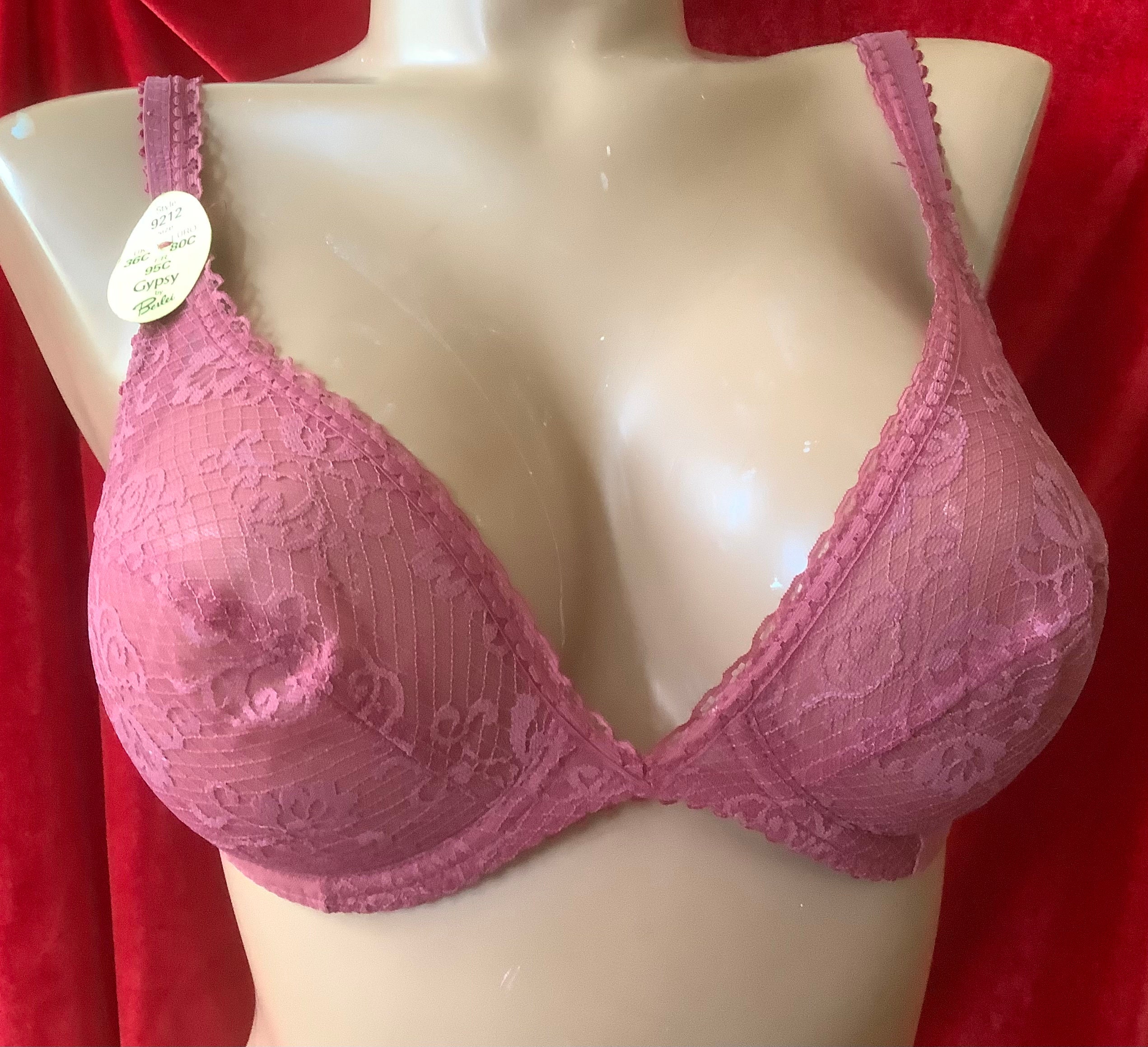 Vintage Berlei Gypsy Nylon Lace Bra 36 C -  New Zealand