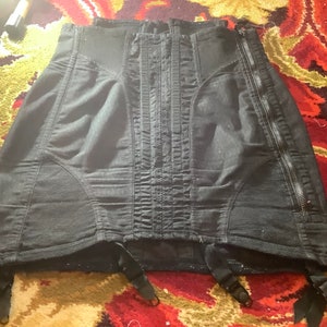 Vintage Spirella high waist black girdle