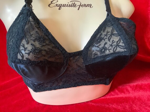 Demoiselle bra black satin