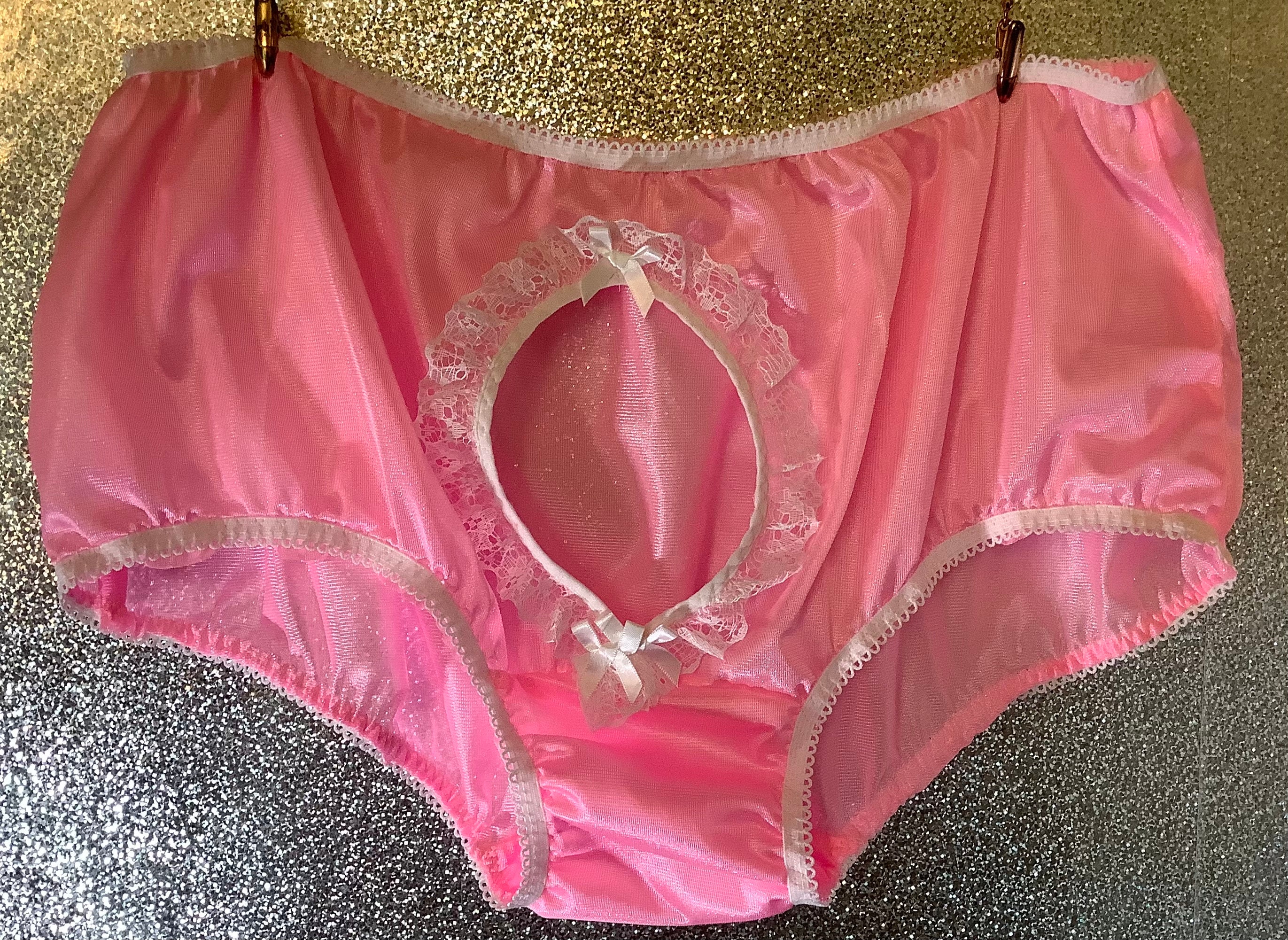 50s Sheer Nylon Panties 60s Hot Pink Nylon Panties Vintage