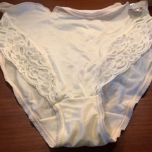 FRENCH 1950s Pin-up Classic Briefs PANTIES Bridal White Stretch Fabric made  in France New & Tag XS -  Denmark