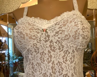 Vintage white lace slip St Michael