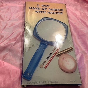 Unused boxed double side make up mirror vintage