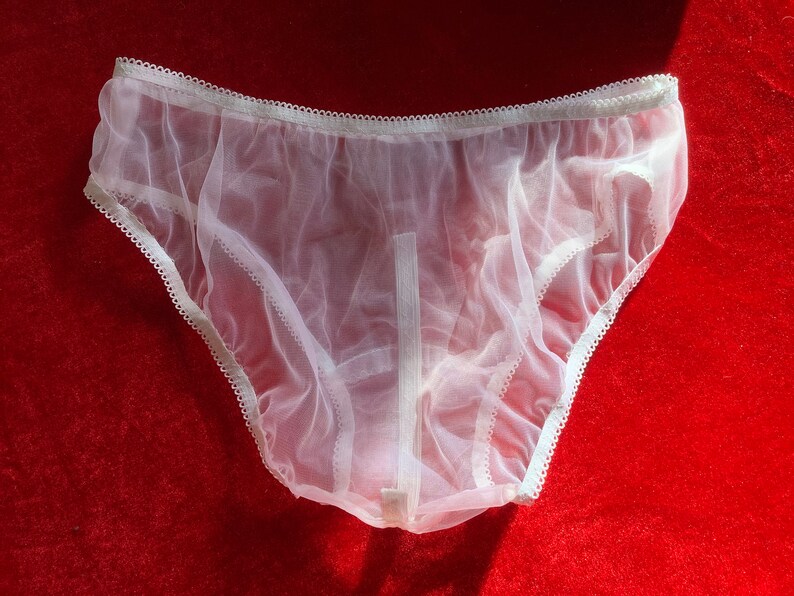Vintage Style Nylon Elasticated Panties Etsy